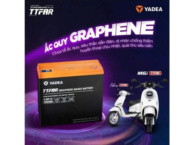 Ắc quy Yadea độc quyền: Graphene TTFAR có gì đặc biệt?